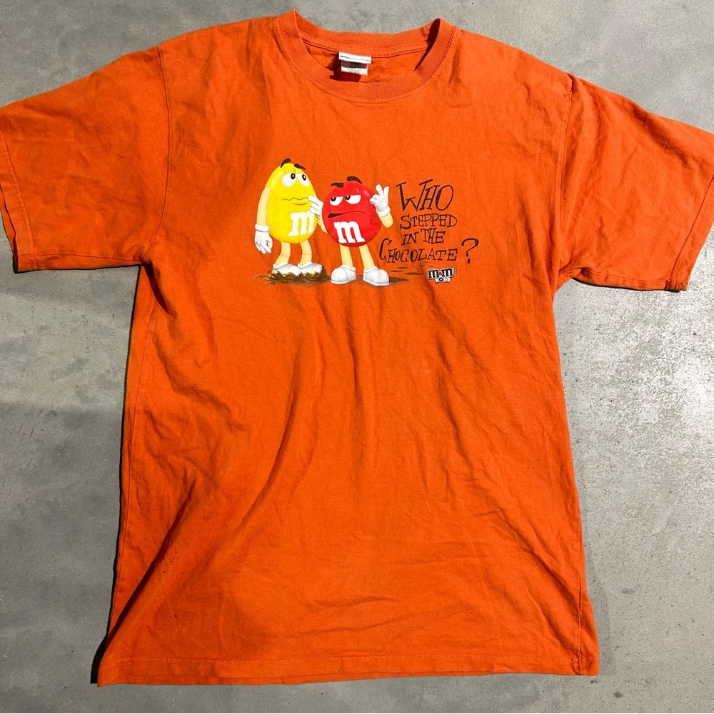 M&m world orange shirt
